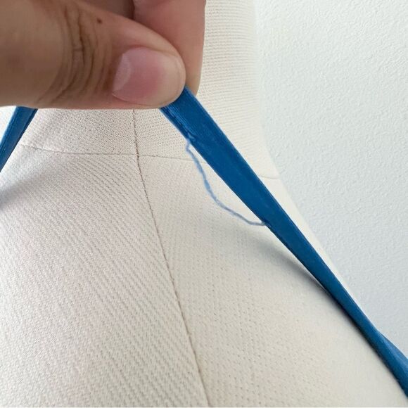 Athleta Swim Stretch Drawstring Athleisure Dress Blue S - Picture 9 of 10